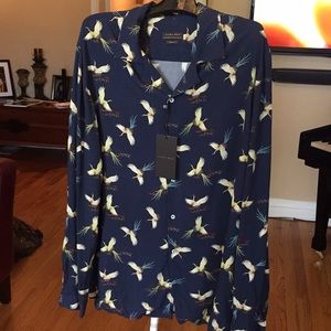 Zara | Shirts | Mens Zara Navy Blue 
